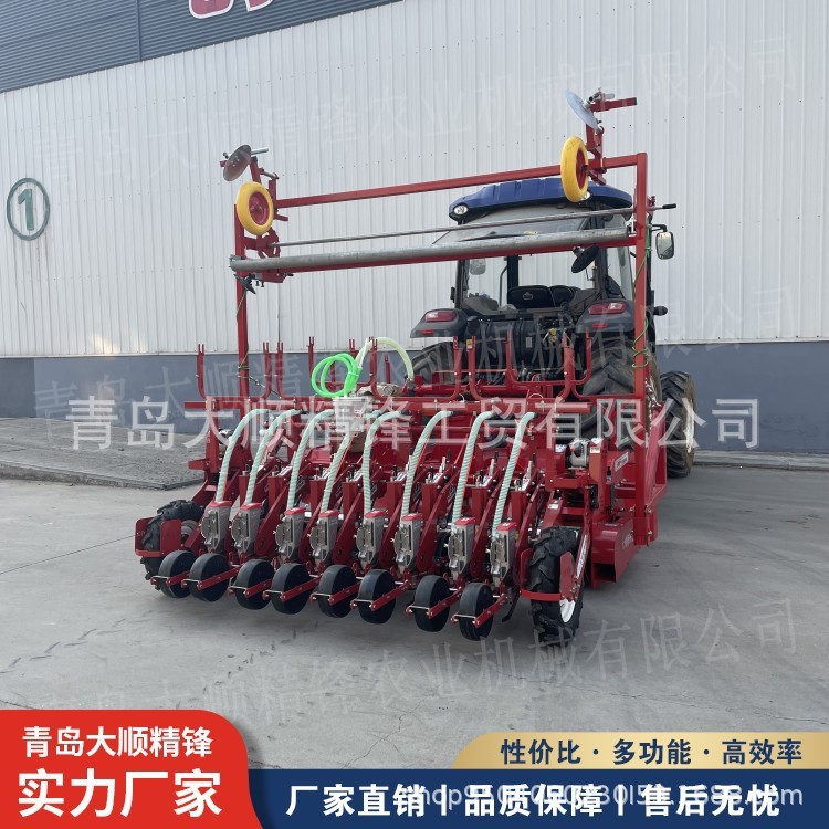 1壟8行旋耕起壟滴灌氣吸播種機娃娃菜播種機蔬菜播種機