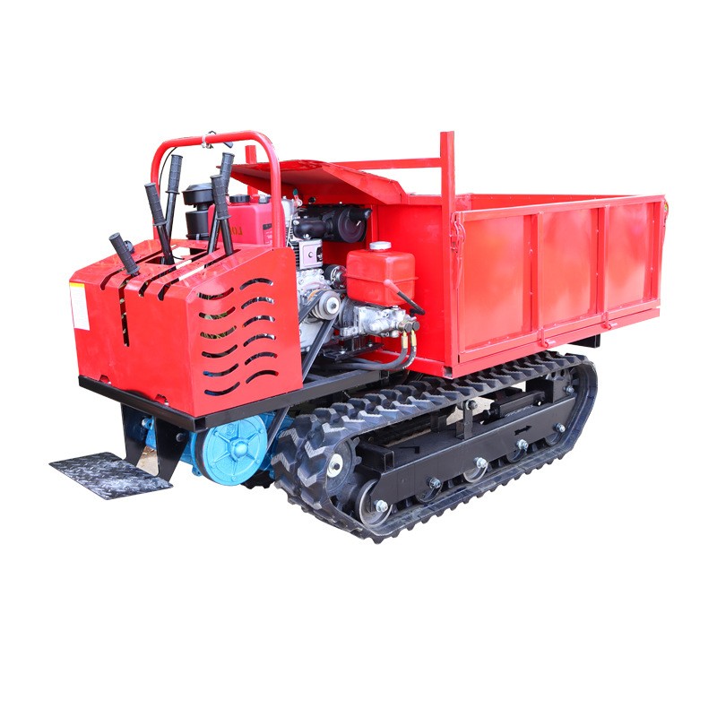 小型履帶運輸車果園山地爬山虎農用運輸液壓自卸履帶車