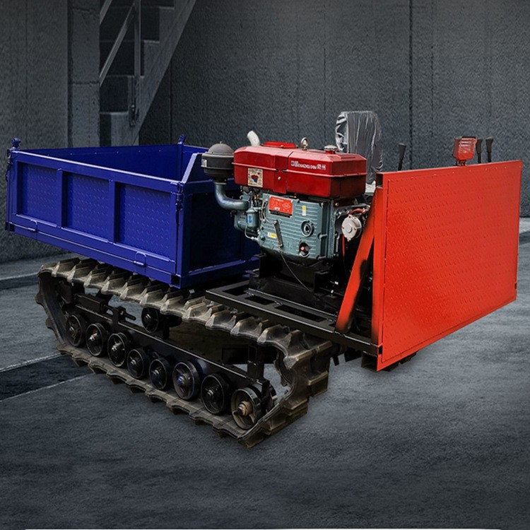 履帶車(chē)小型山地履帶運(yùn)輸車(chē)農(nóng)用爬山虎座駕式自卸搬運(yùn)車(chē)地形通用