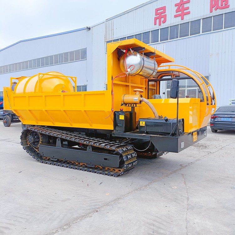 鏈軌爬山虎鋼制履帶運輸車 山區(qū)拉混泥土用翻斗車 10噸工程四不像