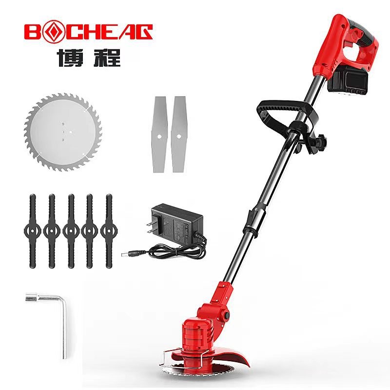 電動割草機鋰電除草機多功能小型家用手持鋰電打草機充電鋤 草神器