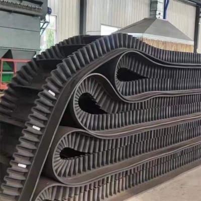 大傾角輸送帶 礦用耐高溫 橡膠材質 輸送距離較短場合 支持定制