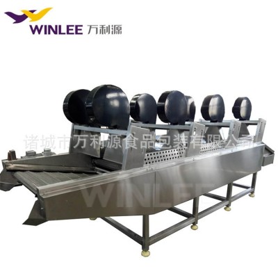 休閑食品包裝袋清洗風干流水線 蔬菜清洗瀝水風干機 食品風干機