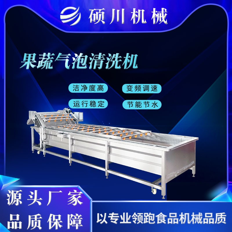 海帶絲裙帶菜氣泡清洗機(jī)醬菜咸菜脫鹽清洗機(jī)器櫻桃草莓清洗設(shè)備