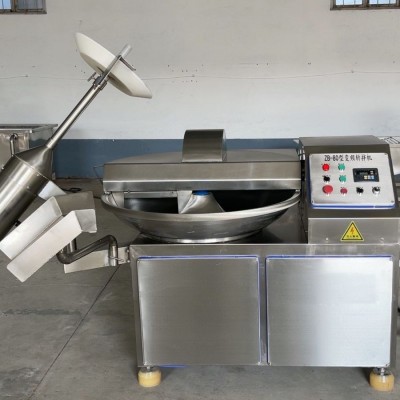 全自動肉泥斬拌機 魚糜蝦滑斬泥斬切 肉餡菜餡丸子餡料變頻斬拌機