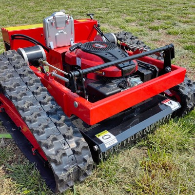 履帶自走式遙控割草機 全自動除草機 果園碎草機 盛弘
