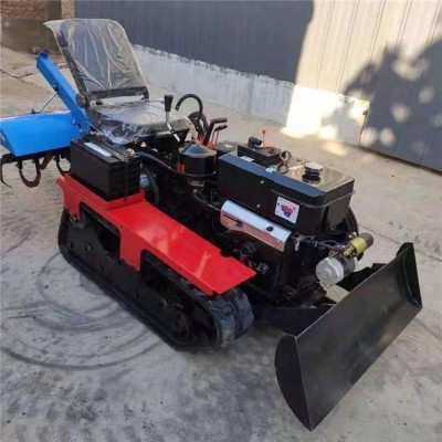 履帶式田園管理一體機 田園微耕機 種植管理果園開溝施肥一體