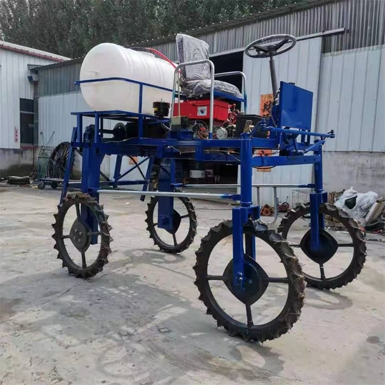 液壓升降麥田除草滅蟲噴霧機(jī)農(nóng)作物高桿噴藥車 柴油風(fēng)冷四輪打藥機(jī)