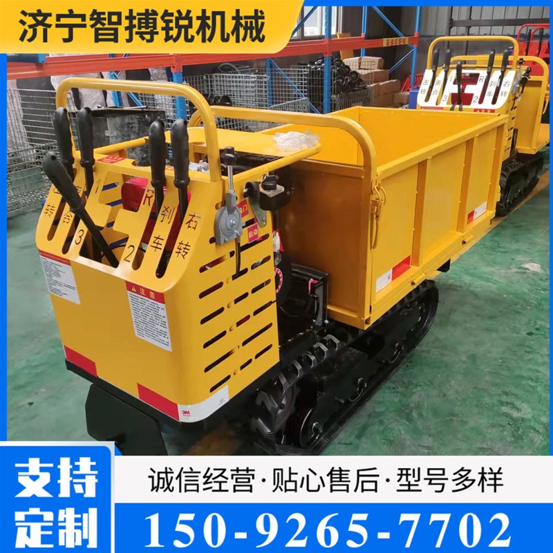 農(nóng)用履帶運(yùn)輸車山地果園小型履帶爬山虎廠家 5噸全地形履帶自卸車