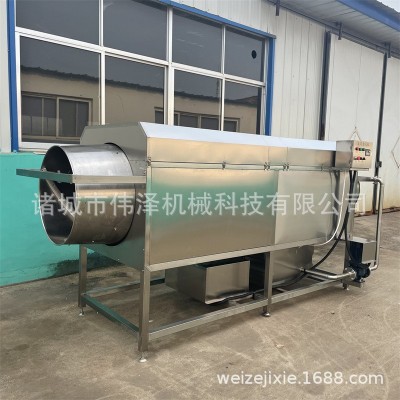 偉澤滾筒清洗機(jī) 蛤蜊清洗設(shè)備 中藥材清洗流水線 純304不銹鋼制作