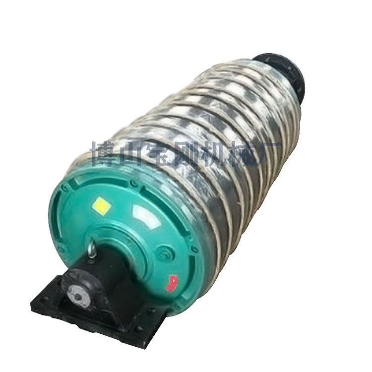 電動鑄膠滾筒改向滾筒拉緊滾筒帶式輸送機(jī)配件壓帶輪擋輪定制加工