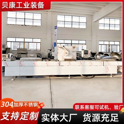 全自動連續(xù)拉伸膜真空包裝機 大型工業(yè)商用封口機 榴蓮凍干包裝機