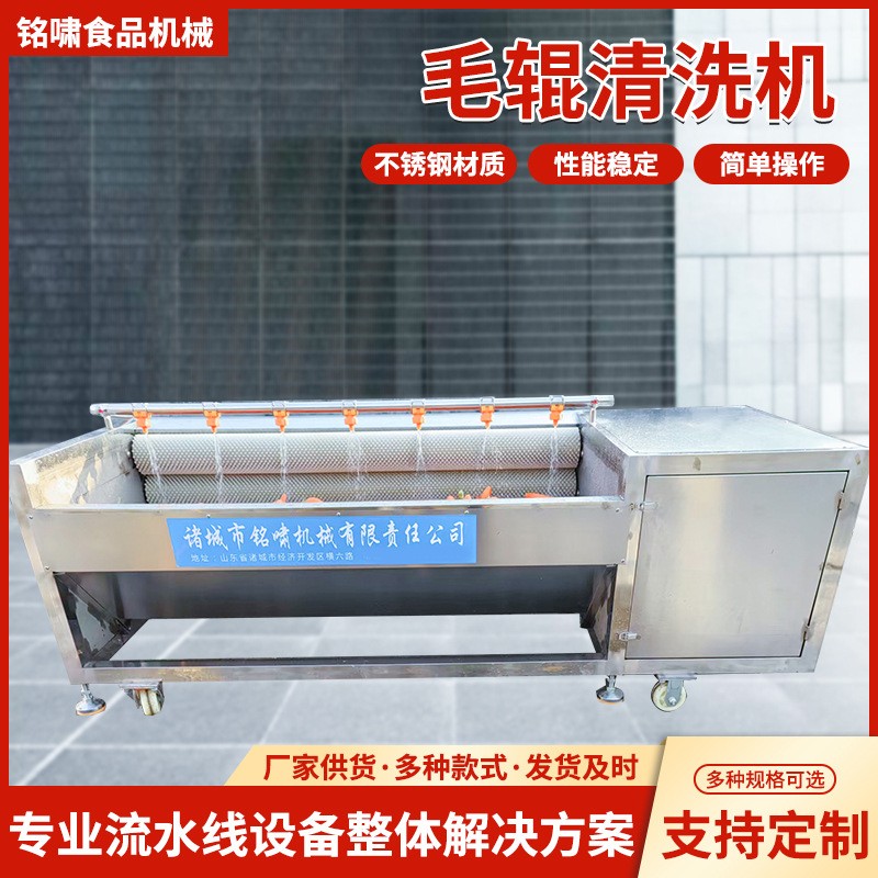 全自動毛輥清洗機廠家豬蹄豬頭毛刷清洗機羊頭馬蹄羊蹄清洗設備