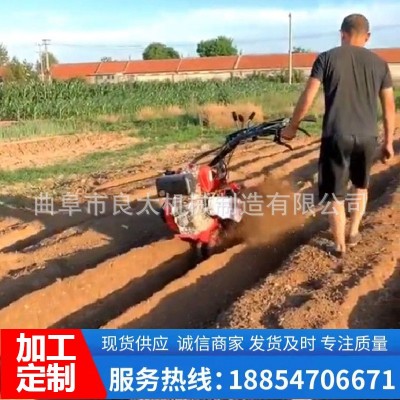 除草開溝培土機 小型手扶柴油開溝機田園管理機 一機多用廠家直銷