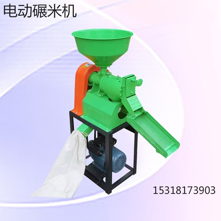 碾米機家用小型小麥脫皮機械玉米粉碎制糝設備組合兩用磨面碾米機