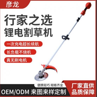 多功能無(wú)刷鋰電除草機(jī)電動(dòng)割草機(jī)小型家用手持鋰電充電鋤草打草機(jī)