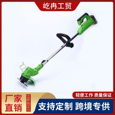 充電式有刷電動割草機公園除草機打草機背負式園林家用剪草機批發