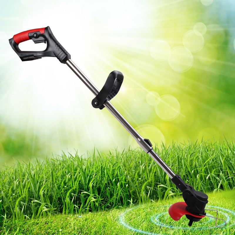 12v 24v 迷你小型便攜式手持家用鋰電割草機，充電修枝機