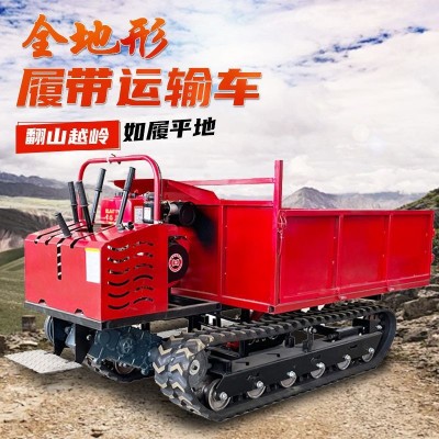 腳踏式柴油履帶車 翻斗自卸履帶運(yùn)輸車 履帶運(yùn)輸車小型農(nóng)用廠家