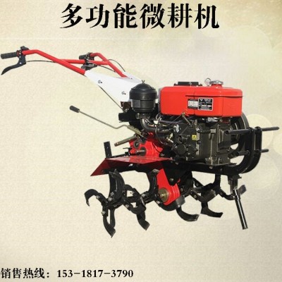 水冷柴油微耕機(jī) 兩驅(qū)手扶式犁地旋耕機(jī) 大棚管理開(kāi)溝起壟除草機(jī)械
