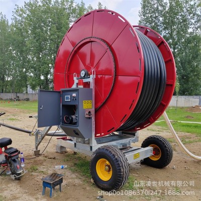 絞盤(pán)式噴灌機(jī) 澆地神器灌溉設(shè)備 大型多噴頭全自動(dòng)移動(dòng)式噴灌澆地