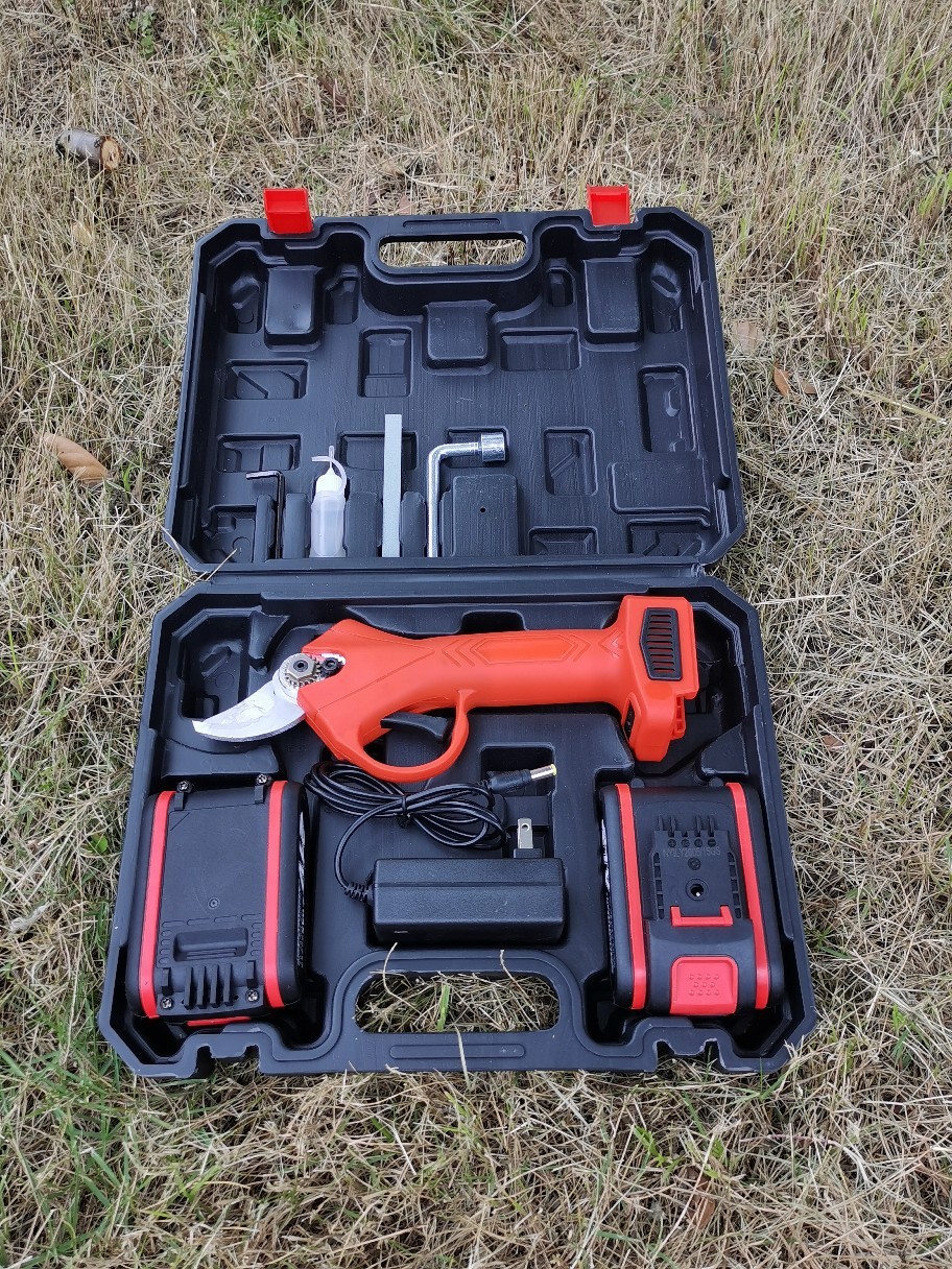 24v鋰電剪刀采花椒剪枝園林用，2塊電池25MM，用