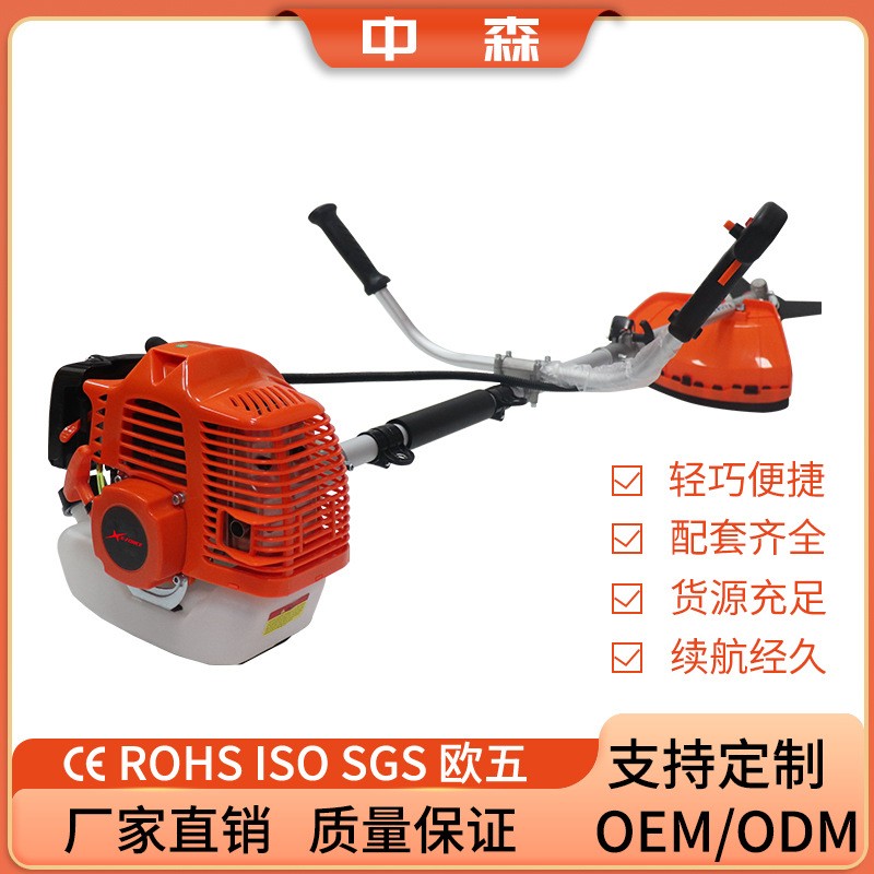 割草機松土橙紅色小型汽油打草機多功能大功率側掛除草機可批發
