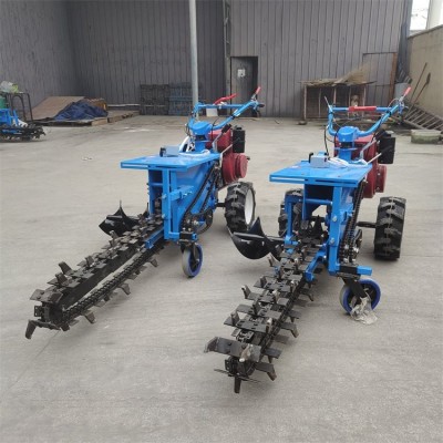 自來水管道鏈條式開溝機(jī) 誠譽(yù) 液壓開槽機(jī) 種植山藥挖槽機(jī)