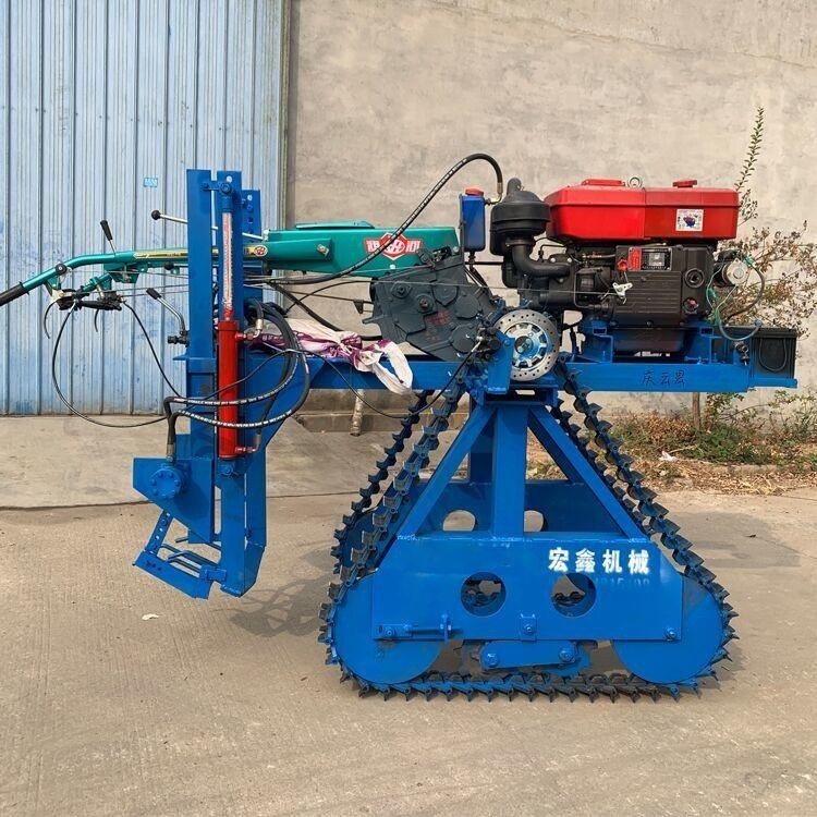 履帶式液壓大姜 大蔥深度可調(diào) 多功能自走式收獲機