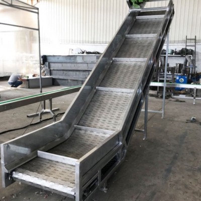 網帶輸送機 蔬菜烘干冷卻傳送線 食品分揀流水輸送機爬坡輸送機