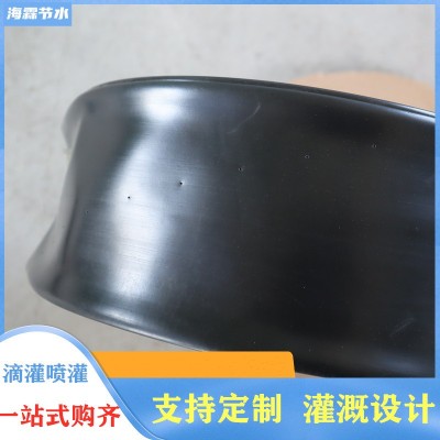 微噴帶廠家1寸32輸水帶霧化水帶黑色PE材質 農田果園澆地用微噴帶