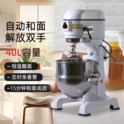 和面機(jī)商用全自動(dòng)小型電動(dòng)揉面機(jī)攪面拌料40L多功能打蛋機(jī)攪拌機(jī)