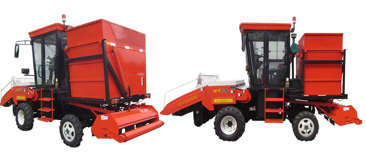 沭河4YZP-3Y玉米收獲機側面圖_02