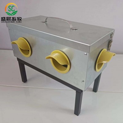 廠家不銹鋼雞用喂食器自動放糧食盒飼料機械防雨食槽家禽用飼料槽