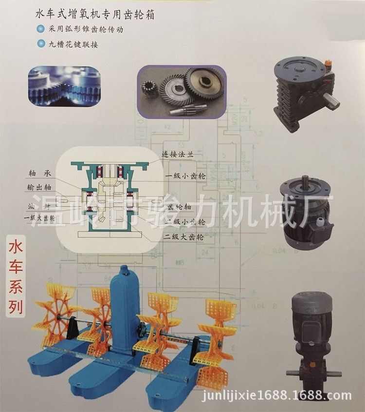 臺州廠家銷售水車式增氧機專用齒輪箱 水車系列